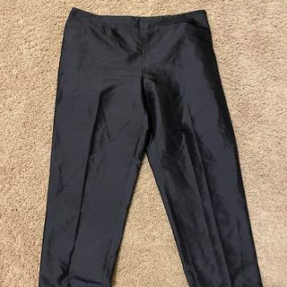Lilly Pulitzer Black Silk Capris